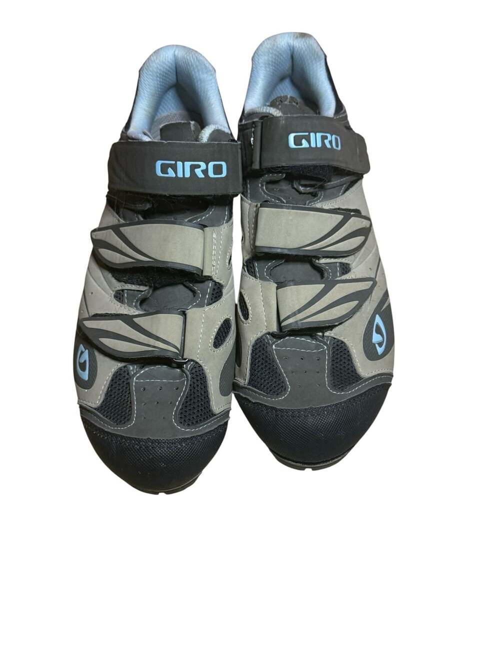 Giro Reva Women's Mountain Cycling Shoes Khaki Brown Sky Blue EU 40